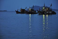 Malaysia - Sabah: Fischerboote